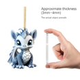 thumbnail image 3 of SIfdSeng Door Decorations Hanging Classroom Cute Little Dragon Christmas Pattern Print Hanging Home Tree Pendant Christmas Tree Pendant Home Decoration Window Sill Car Pendant Backpack Pendant, 3 of 5
