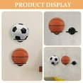 thumbnail image 3 of WRISTBIQUE 3Ud Estante Metálico Para Balones Negro Montaje En Pared Para Uso Doméstico Y, 3 of 8