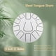 thumbnail image 3 of Tambor de lengua de acero de 8 pulgadas. tambor de mano de 11 notas con mazo de tambor. púas para dedos. percusión para meditación y Yoga Romacci  Tambor de lengua de acero, 3 of 6