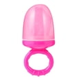 thumbnail image 1 of EeaseMX Chupete calmante de frutas y verduras, bolsa de malla para masticar, alimentador para bebés mayores de 6 meses (rosa), 1 of 7