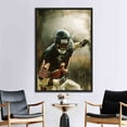 thumbnail image 2 of Sports Wall Decor, Walter Payton Art Canvas, Gym Canvas, Football Canvas, Sport Canvas, Motivational Wall Decor, Canvas Wall Decor - Natural Framed, 2 of 7