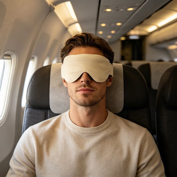 Kieccall Adjustable Full Coverage Light Blocking Eye Mask For Rest Sleep Travel Gift