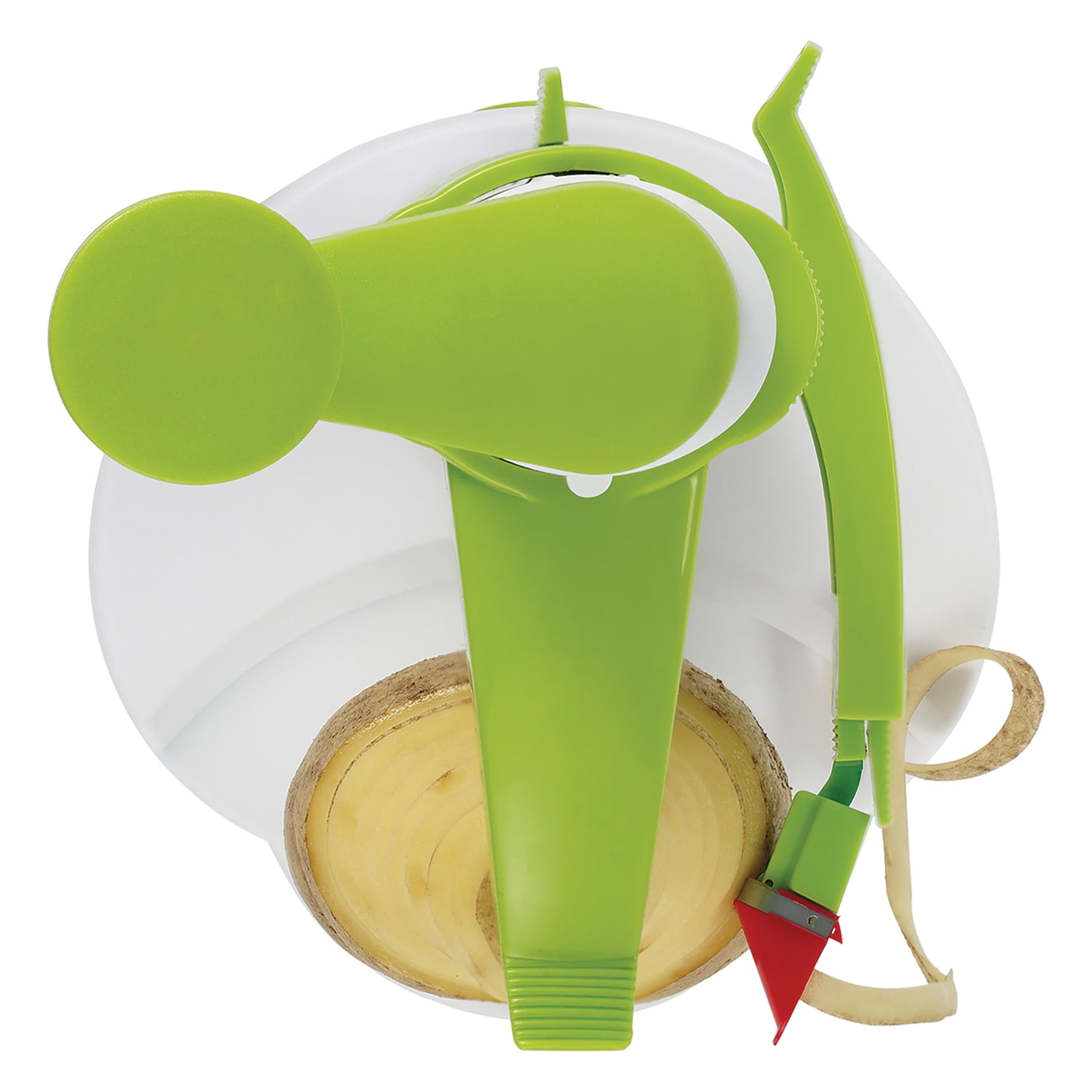 Starfrit Rotato Manual Peeler, Green & White, 092904-003-0000