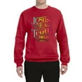 thumbnail image 2 of Wild Bobby, Jesus Is The Way John 14:6 Bible Verse, Inspirational/Christian, Unisex Crewneck Graphic Sweatshirt, Red, 3XL, 2 of 3