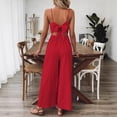 thumbnail image 4 of FRSASU Summer Dresses for Women Sleeveless High Waist Flowy Boho Maxi Dress Beach Vacation Long Sundress Red, 4 of 8
