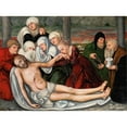 thumbnail image 2 of Lucas Cranach the Elder 14x11 Black Ornate Wood Framed Double Matted Museum Art Print Titled: The Lamentation, 2 of 5
