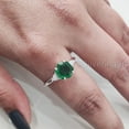 thumbnail image 6 of Hexagon Emerald Ring, 925 Sterling Silver, CZ Ring, Women Ring, Hydro Emerald Ring, May Birthstone, Christmas, Thanksgiving, Tiny Dainty Ring, Handmade, Statement Jewelry, Anniversary, 6 of 8