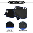 thumbnail image 4 of Cubierta del Tablero Unique Bargains Compatible para Toyota Prado 150 Series 10-20, Poliéster Antideslizante Negro Azul para Consola Central, 4 of 6