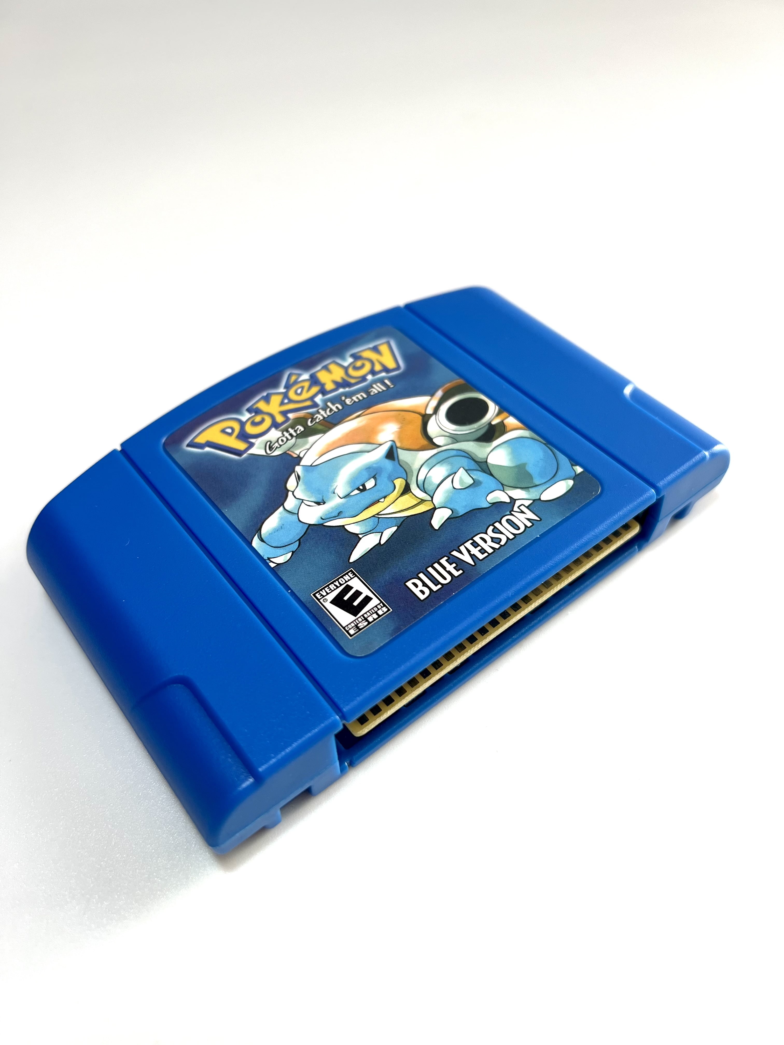 Pokemon Blue N64 Homebrew Game Cartridge (Special Edition) for Nintendo 64