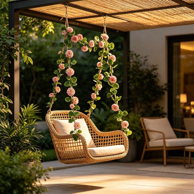 Multi-layered Peony And Begonia Leaf Vines And Silk Flower Garland Wall Hanging Ceiling Concealment And Decorative Vines
