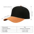 thumbnail image 3 of Unisex Two Tone Cotton Patchwork Hat,Suede Brim Flat Bill Trucker Baseball Cap, Adjustable Snapback Crown Cap,Blank Plain Crown Patchwork Hat for Running Hiking Fishing Travel Streetwear Skate Green, 3 of 4