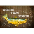 thumbnail image 2 of Murdock, Ramona 14x11 Gold Ornate Wood Framed with Double Matting Museum Art Print Titled - Wishin I Was Fishin II, 2 of 4
