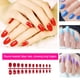 thumbnail image 3 of Vogacara Juego de uñas postizas artificiales, uñas postizas a la moda, cubierta completa, pegatinas de manicura de tendencia ajustable, para Type11 NO11, 3 of 6