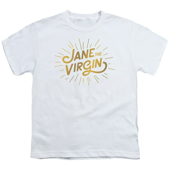 Jane The Virgin Golden Logo Youth 18/1 T-Shirt White