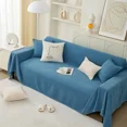 thumbnail image 3 of Toalla de sofá de color sólido simple, funda de sofá de una pieza de cobertura total, alfombrilla universal antideslizante a prueba de polvo para silla, decoración del hogar, 3 of 5