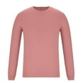 thumbnail image 6 of Yiliang Pullover Sweater for Men Fall and Winter Long Sleeve Warm and Thermal Top Clothes ,Hot Pink,M, 6 of 6