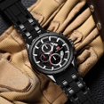 thumbnail image 2 of Mens Chronograph Waterproof Sports Analog Quartz Silicone Band Fashion Wrist Watch for Men, 2 of 7