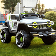 thumbnail image 2 of Carrito Eléctrico Montable todo terreno tipo Jeep, tracción 4x4 12 Volteos BLANCO, 2 of 4