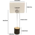 thumbnail image 3 of 20 Pack Wooden Stands With Natural Photo Holder Photo Holder Name Card Place Card Number Table, For Wedding Birthday Party, 3 of 8