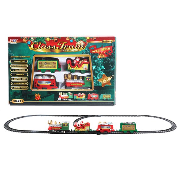 Toy Train Set Christmas Train Set Railway Tracks Battery Operated Toys S Train Kid