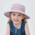 thumbnail image 2 of Kids Sun Hats Bucket Caps for Outdoor Activities Breathable Toddler Beach Hats Stylish and Comfortable Summer Accessories for 0-6 Years Children, 2 of 5