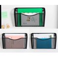 thumbnail image 3 of Wall Mount File Organizer Single Pocket Vertical Hanging File Folders Holder Paper Rack For Office Home, 3 of 3