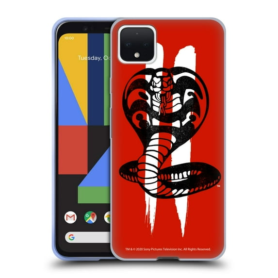 Head Case Designs Officially Licensed Cobra Kai Graphics Season 2 Logo Soft Gel Case Compatible with Google Google Pixel 4 XL