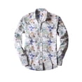 thumbnail image 2 of Ma Croix Men's Premium Button Down Shirt Paisley Printed Tailored Slim Fit, 2 of 8