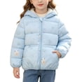 thumbnail image 2 of Nugftut Girls Boys Puffer Jackets Size 1-2 Years Hooded Winter Coat Warm Windproof Printed Kids Clothing, 2 of 8