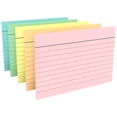 thumbnail image 4 of 1InTheOffice Cartes d'Index 4x6 Ru, Cartes d'Index Colorées Pastel, Assorties 300/paquet, 4 of 4