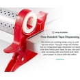 thumbnail image 3 of Vett (Red)1 Pair Wrap Buddies Tabletop Gift Wrapping Tool Packing Tape Dispenser Two Clamp Solution W/integrated Tape Dispenser, 3 of 5