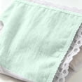 thumbnail image 6 of ZQUUVOU Women's High Waisted Lace Shorts Shapewear Jacquard Knit Bow Bike Shorts Tummy Control Soft Breathable Shorts Green, 6 of 7