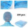thumbnail image 3 of 100Pcs Disposable Non-Woven Dust Net Caps Food Hygiene Hair Catering Kitchen Hat, 3 of 3