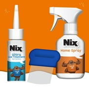 Nix Ultra Lice Removal Kit, 3.4oz Lice Treatment Hair Solution & Comb + 5oz Home Bedbug Spray, 1 Kit