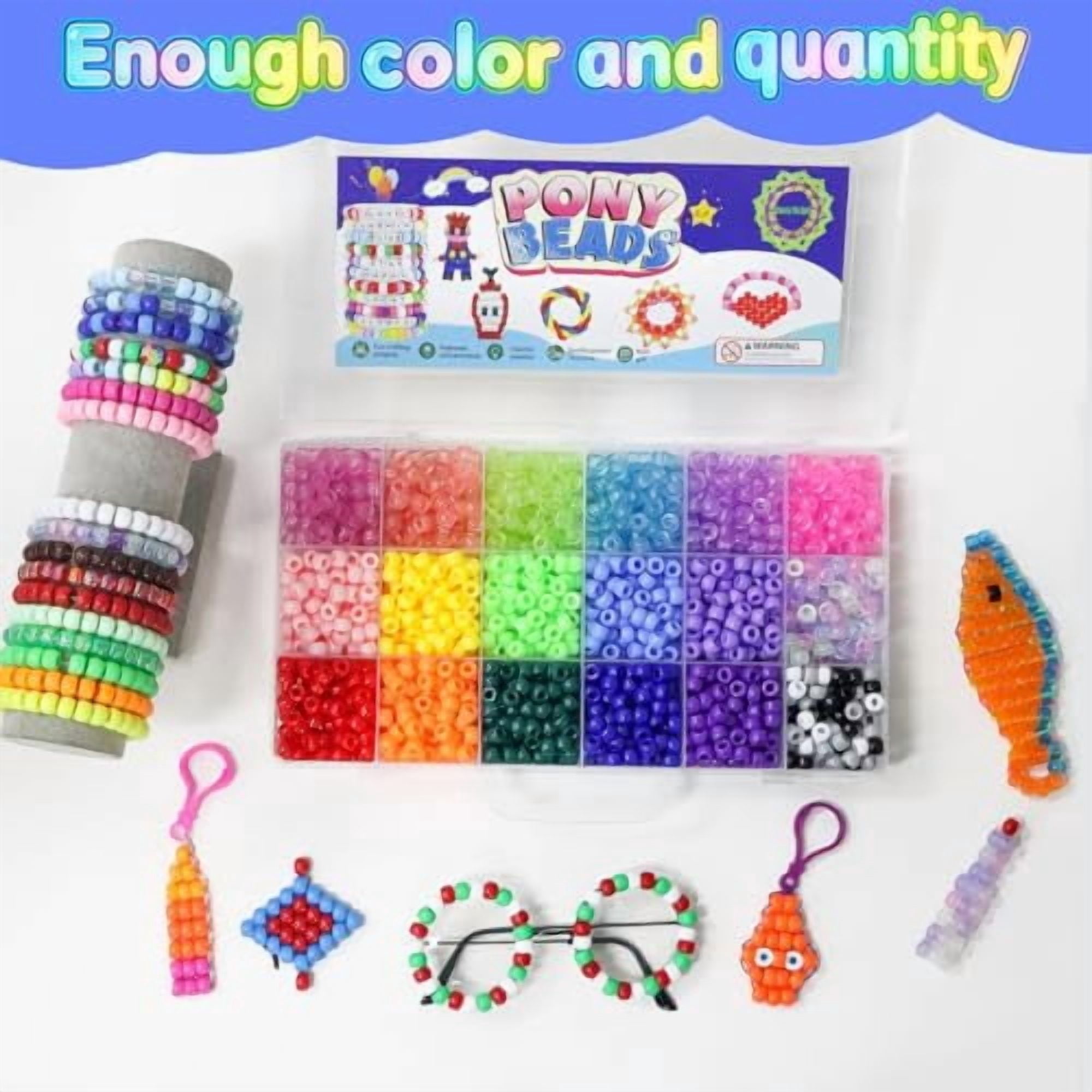 Jewelry Making & Beading Kit 20Color(2300PCS) Pony Bead Craft Set