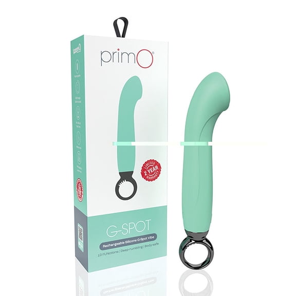 Screaming O Primo G-Spot Vibe, Blueberry, USB Rechargeable Waterproof Personal Massager