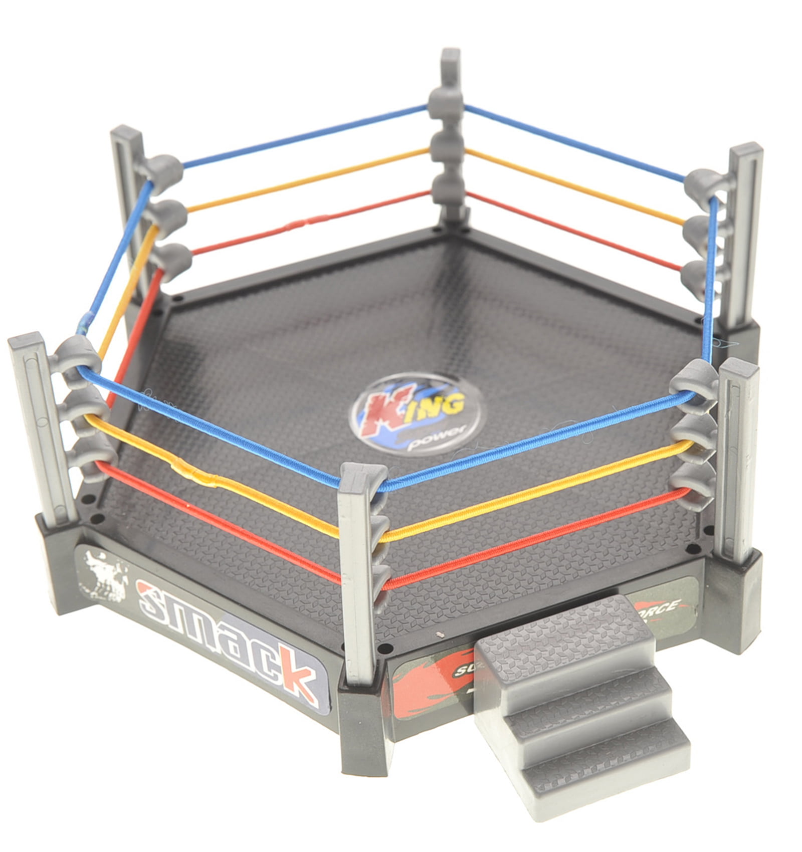 SDMAX WWE Wrestling Ring Playset with Action Figures, WWE Ring with  Equipment's Toy for Kids Boys, Ideal for Birthday Gift, Safe and Durable