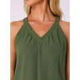 thumbnail image 5 of DARING DIVA 2 Pieces Lounge Set Pajama Halter V Neck Cami Shorts Outfit L Green, 5 of 6