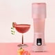 thumbnail image 1 of Fiudx Licuadora Portátil Recargable Por Usb, 6 Cuchillas Potentes, Ideal para Viajes, Fácil de Limpiar, para Uso En Casa, Oficina y Escuela, Capacidad de 450 Ml, Color Rosa, 1 of 6