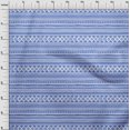 thumbnail image 4 of oneOone Polyester Spandex Medium Blue Fabric Tribal Craft Projects Decor Fabric Printed By The Yard 56 Inch Wide, 4 of 4
