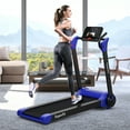 thumbnail image 2 of Costway Folding 2.25HP Electric Treadmill Running Machine APP Control Bluetooth Blue, 2 of 9