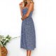 thumbnail image 5 of Vestido informal para mujer Vestido elegante con tirantes finos Vestido de playa de verano bohemio suave FLhrweasw Nuevo, 5 of 9