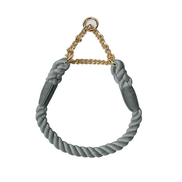 Close range short leash dog chain explosion-proof charging pet leash collar medium large fierce dog