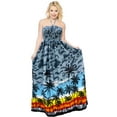 thumbnail image 3 of HAPPY BAY Women's Beach Summer Pencil Tube Top Maxi Evening Dress Strapless Dresses for Women One Size Gray, Palm Tree, 3 of 3