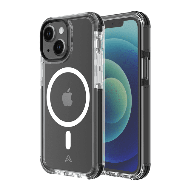 Axessorize PROShield Plus MagSafe Compatible Drop-tested Clear Case for Apple iPhone 13 mini | Black