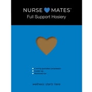 Nurse Mates Full Support Hosiery | 1 Pair | Gentle Compression | Honey Beige | Size D