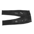 thumbnail image 4 of Men Distressed Pants Casual Fashionable Zipper Button Slim Fit Pants with Pockets for Travel Party Black L, 4 of 22