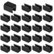 thumbnail image 1 of 24 tapas para patas de silla en U, 12 mm, protectores de piso, cubiertas con almohadillas de fieltro para pisos de madera, negras, 1 of 6