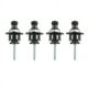 thumbnail image 1 of 4X Cerradura de Correa Cabeza Redonda para Guitarra Electrica Bajo Negro, 1 of 8