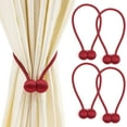 thumbnail image 1 of Alzapaños de cortina magnética Hebilla de cortina para el hogar Retenciones de cuerda decorativa Clips de cortina Correas de cuerda Soporte de cortina de ventana de oficina interior 4PCS Adepaton LRWJ568-2, 1 of 7